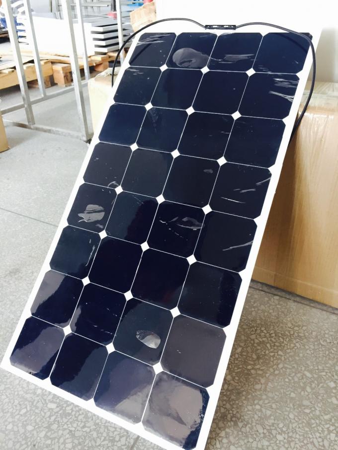 Ημι εύκαμπτο Bendable ηλιακό πλαίσιο υψηλής αποδοτικότητας 100W 0